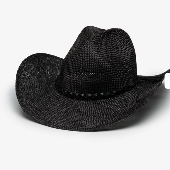 Wyeth by Todd Magill Accessories - NEW! Wyeth Black Woven Straw Cowboy Hat